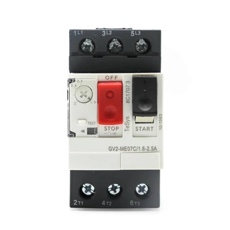 Motorstarter GV2ME Motorschutzschalter Motorschutzschalter Druckknopf 3P Thermomagnetischer Motorschutzschalter 1St(GV2ME01C 0.1-0.16A) von QEJBQKWU
