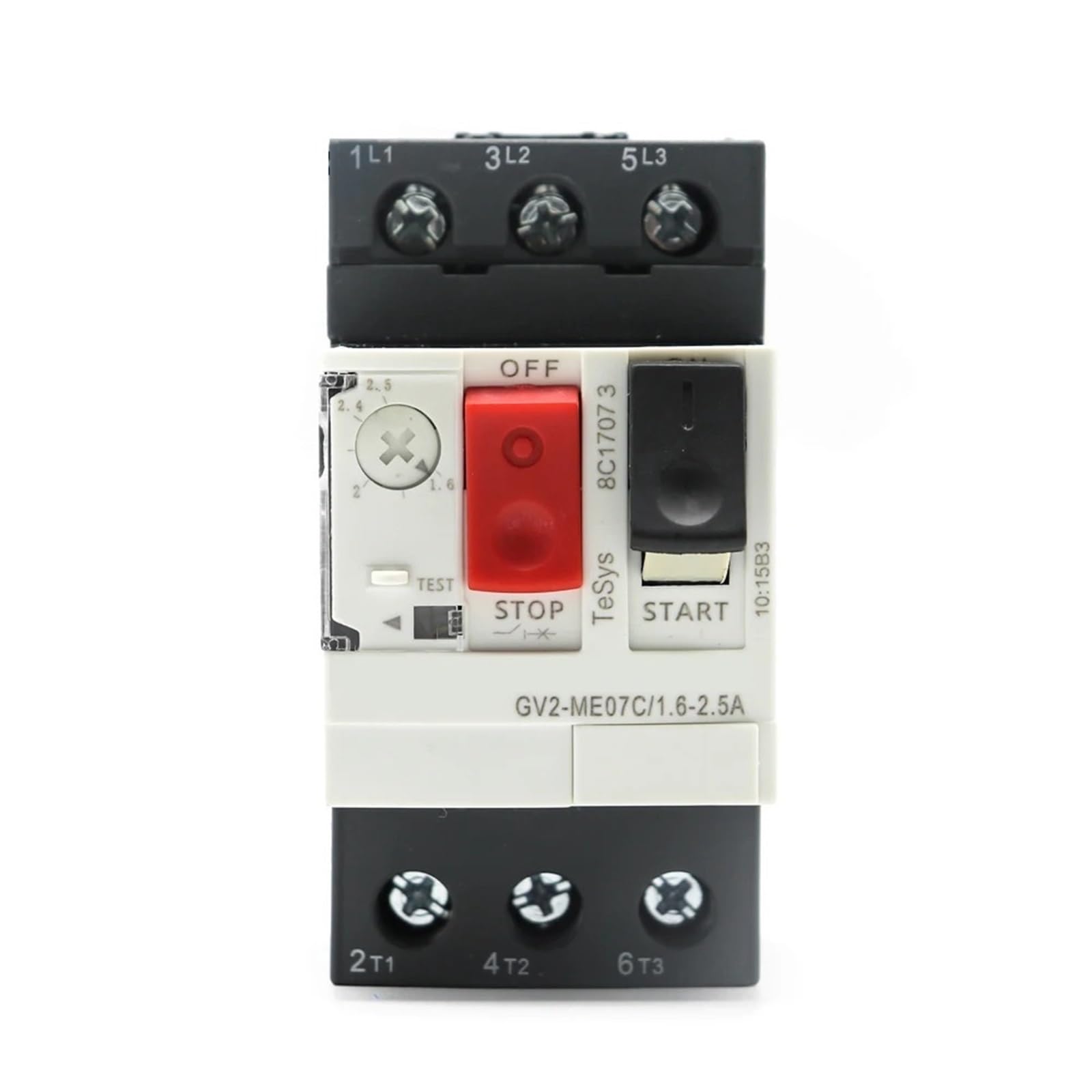 Motorstarter GV2ME Motorschutzschalter Motorschutzschalter Druckknopf 3P Thermomagnetischer Motorschutzschalter 1St(GV2ME01C 0.1-0.16A) von QEJBQKWU