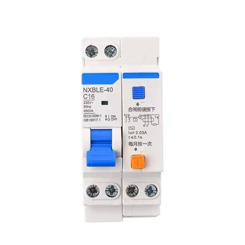 NXB-40 NXBLE-40 1P + N DPN DPNL 10A 16A 20A 25A 32A Fehlerstromschutzschalter Ersetzen DZ267 DZ267LE 1Pcs(NXBLE-40 1P N(RCBO),10A) von QEJBQKWU
