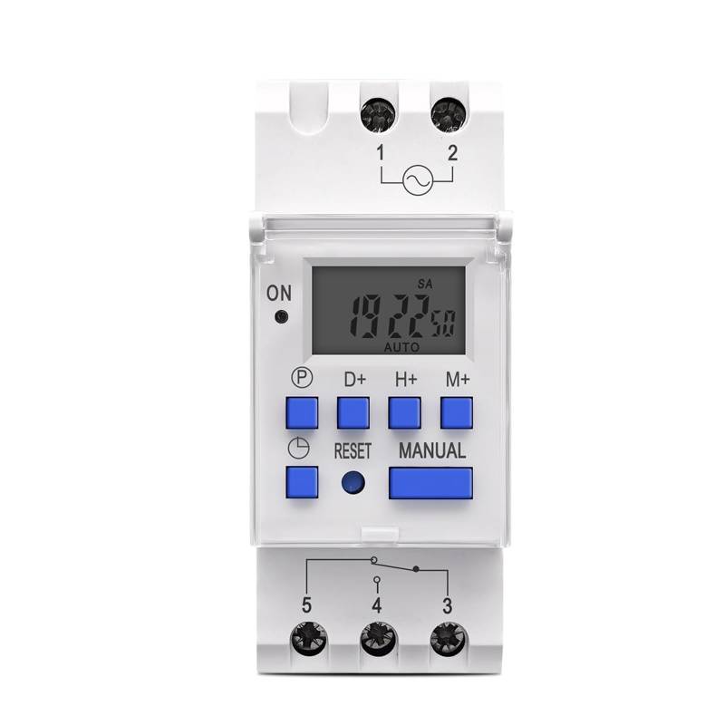 Programmierbarer digitaler Zeitschalter Relais Timer AC 220V 230V 12V 24V 48V 16A 1Pcs(24V AC DC) von QEJBQKWU