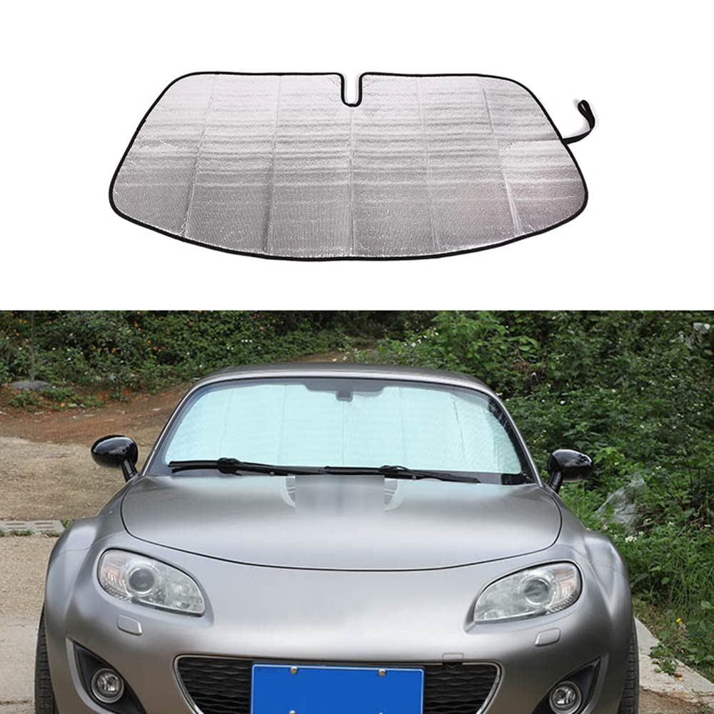 QEMOP Auto Sonnenschutz Vorhang Frontscheibe Sonnenschutz UV Schutzabdeckung Reflektor Sonnenschutz Auto Sonnenblende Zubehör für Mazda MX-5 NC 2009-2015 QEMOP Auto Sonnenschutz Vorhang Frontscheibe Sonnenschutz UV Schutzabdeckung Reflektor Sonnenschutz Auto Sonnenblende Zubehör für Mazda MX-5 NC 2009-2015 von QEMOP