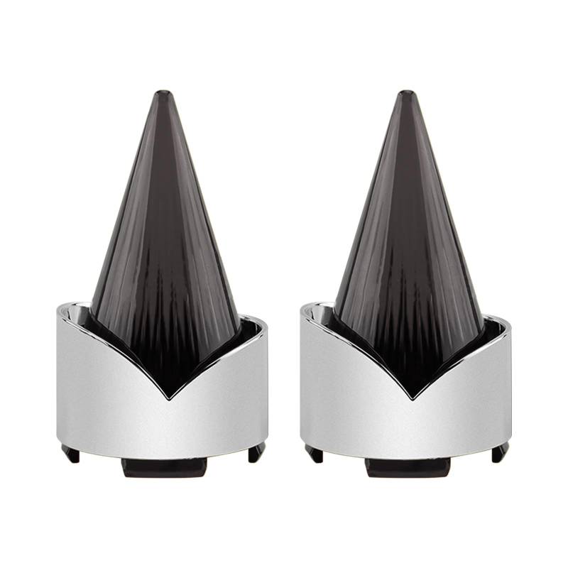 QENETY Motorrad-Blinker-Objektivabdeckung, Rauchgrau, Kunststoff, stoßfest, Halogen/LED-kompatibel, passend für Harley Softail Street Glide Road Glide Fatboy Sportster Dyna Deluxe Bikes von QENETY