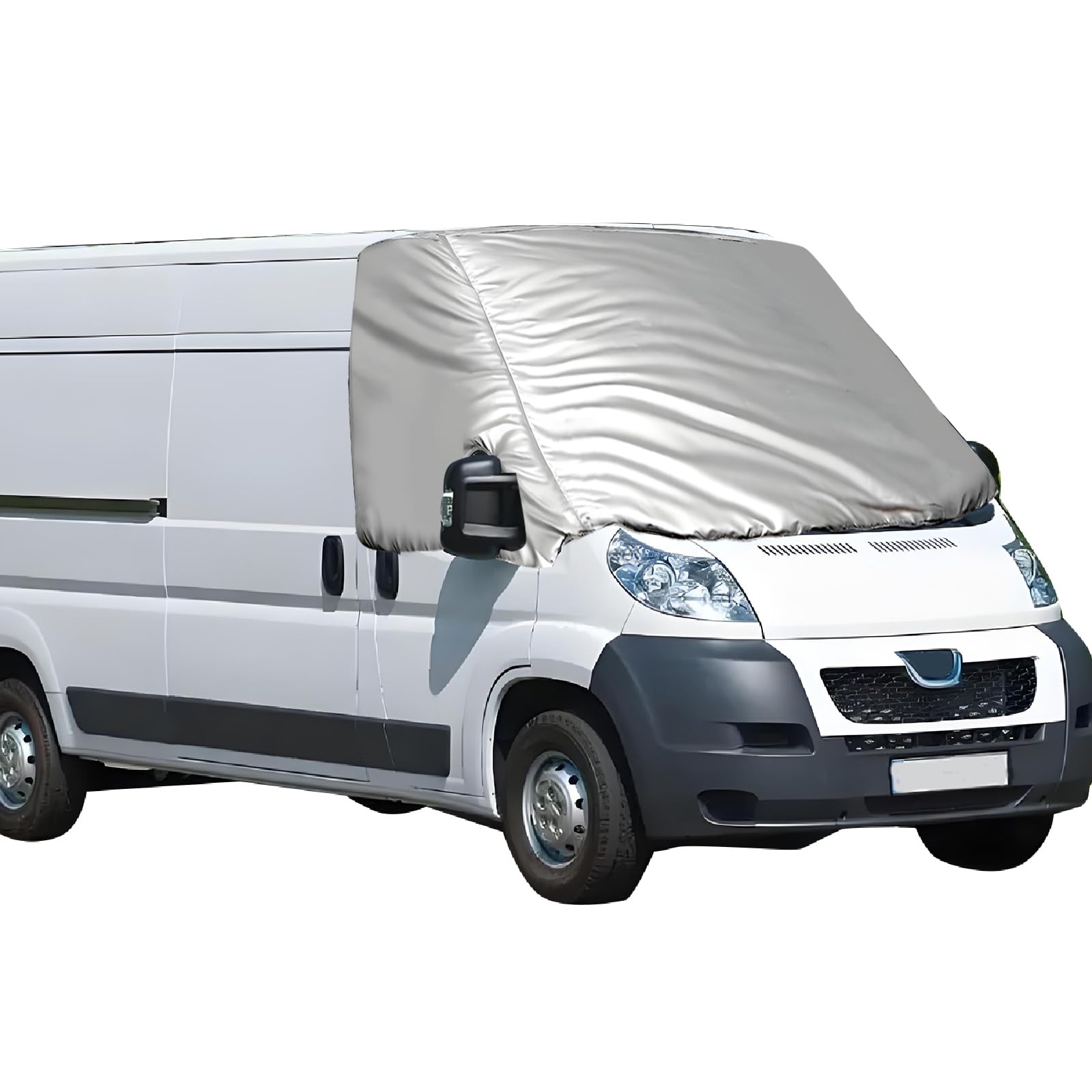 QENETY Externe Thermo-Windschutzscheibenabdeckung für Fiat Ducato 2006-2024, Silber Faltbare Frontscheibenabdeckung Frontscheibe Wrap Abdeckung, Windschutzscheibe Anti-Frost-Eis-wasserdichte Abdeckung QENETY Externe Thermo-Windschutzscheibenabdeckung für Fiat Ducato 2006-2024, Silber Faltbare Frontscheibenabdeckung Frontscheibe Wrap Abdeckung, Windschutzscheibe Anti-Frost-Eis-wasserdichte Abdeckung von QENETY