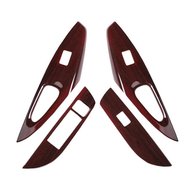 Interieur Dekor 1 Set Tür Fensterheber Schalter Bedienfeld Abdeckung Trim Rahmen Holzmaserung Stil ABS Für Toyota Für Corolla Interieur TüRverkleidungen Dekor von QFJFBGGH