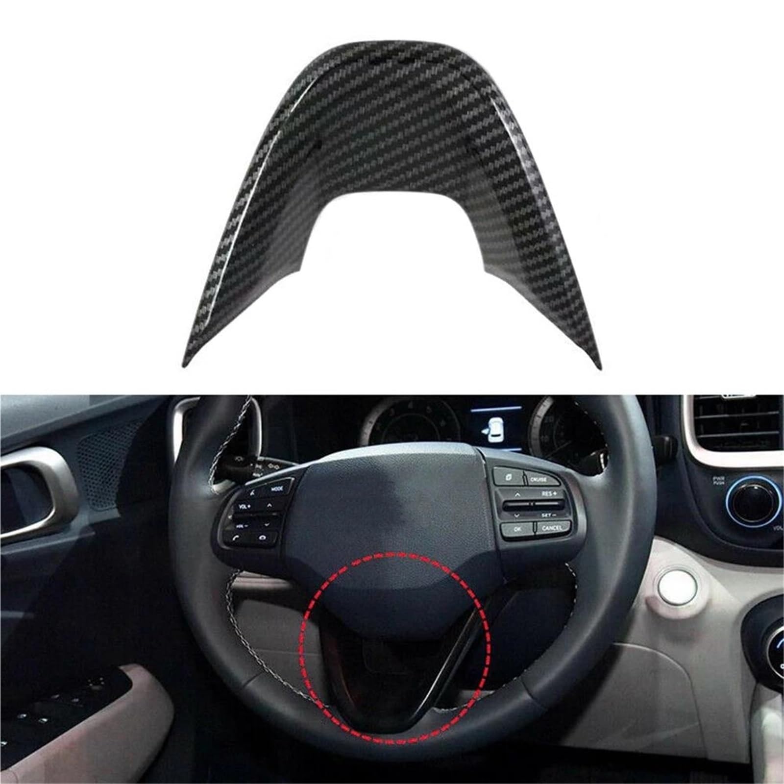 Interieur Dekor 1pc Carbon Fiber Muster Auto Lenkrad Unten U Form Abdeckung Trim Für Hyundai Für Venue 2019-2020 Interieur TüRverkleidungen Dekor Interieur Dekor 1pc Carbon Fiber Muster Auto Lenkrad Unten U Form Abdeckung Trim Für Hyundai Für Venue 2019-2020 Interieur TüRverkleidungen Dekor von QFJFBGGH