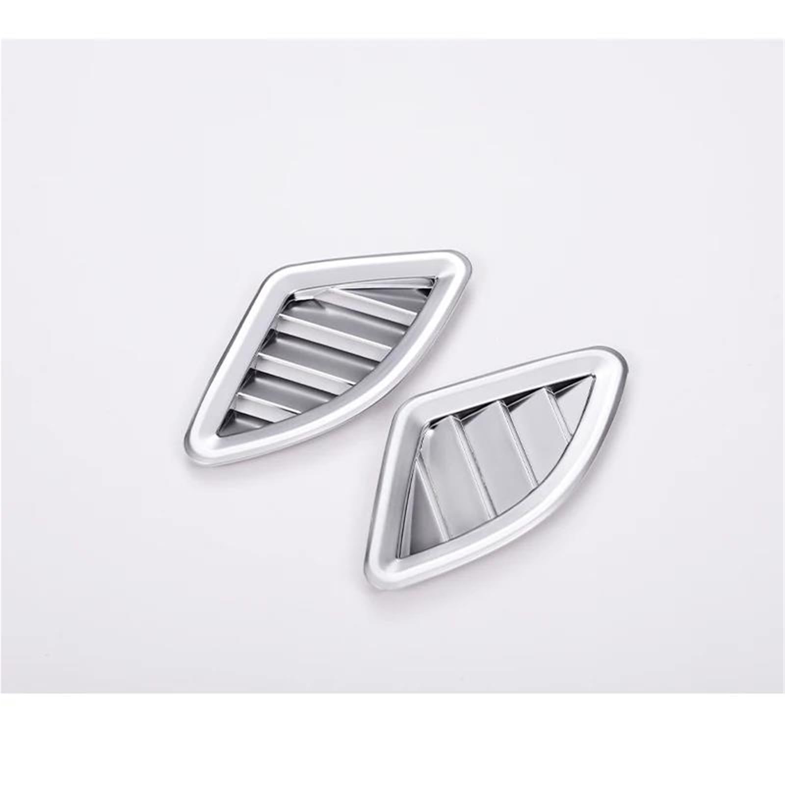 Interieur Dekor 2 Pcs Für X1 F48 2016-2019 Für X2 F47 2018 Carbon Muster ABS Dashboard AC Outlet Vent Abdeckung Interieur TüRverkleidungen Dekor(Silber) von QFJFBGGH