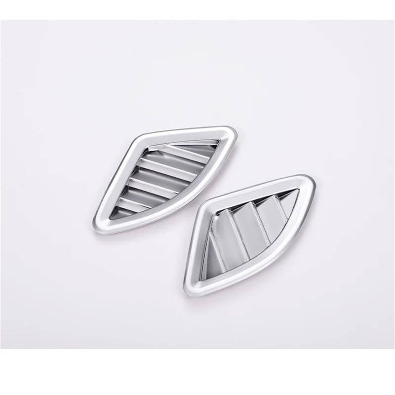 Interieur Dekor 2 Pcs Für X1 F48 2016-2019 Für X2 F47 2018 Carbon Muster ABS Dashboard AC Outlet Vent Abdeckung Interieur TüRverkleidungen Dekor(Silber) von QFJFBGGH