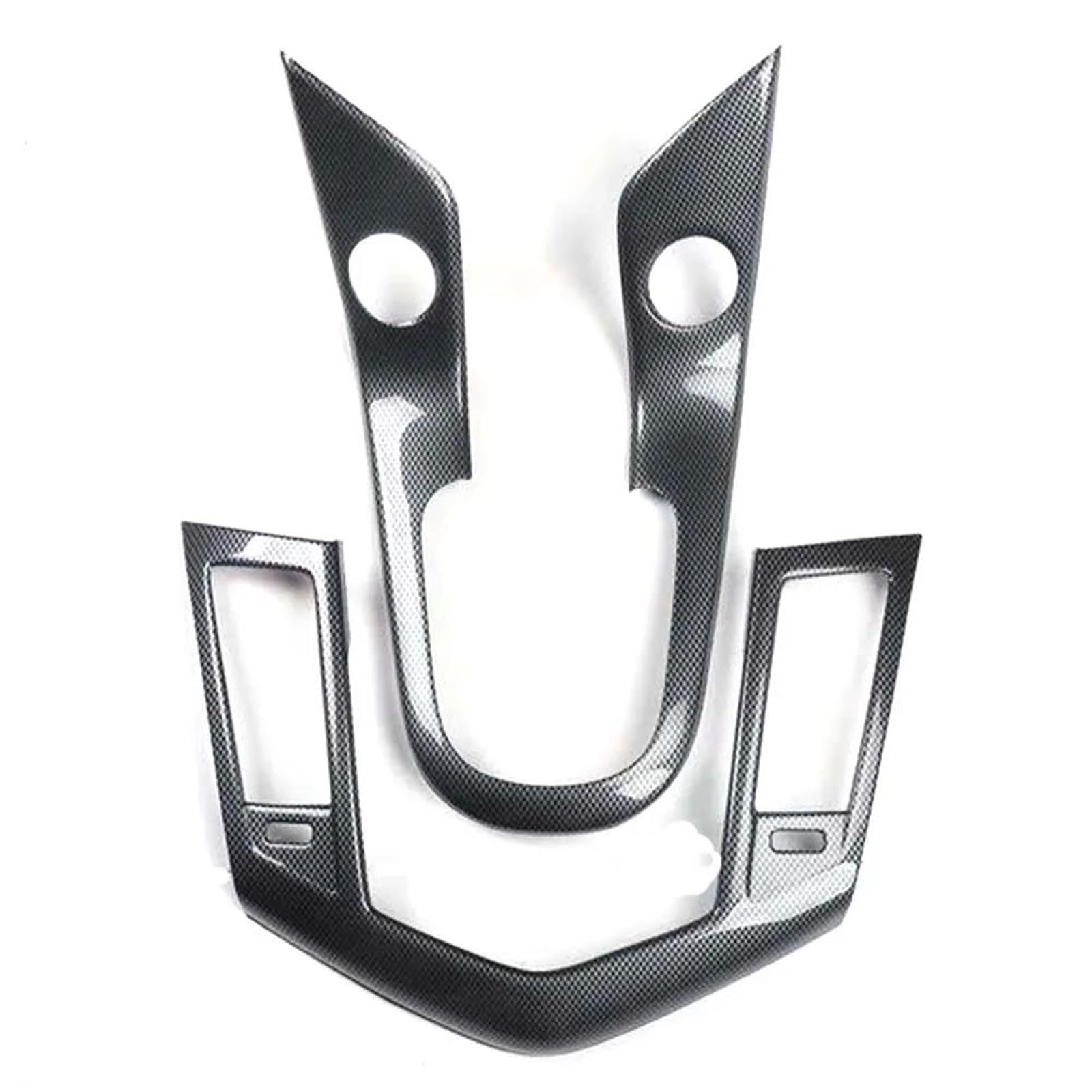 Interieur Dekor 2 Teile/satz Auto Mittelkonsole Rahmen Abdeckung Aufkleber Für Chevy Für Cruze 2009-2013 2015 MT Auto Zubehör Interieur TüRverkleidungen Dekor(Carbon Pattern) von QFJFBGGH