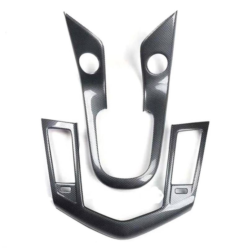 Interieur Dekor 2 Teile/satz Auto Mittelkonsole Rahmen Abdeckung Aufkleber Für Chevy Für Cruze 2009-2013 2015 MT Auto Zubehör Interieur TüRverkleidungen Dekor(Carbon Pattern) von QFJFBGGH