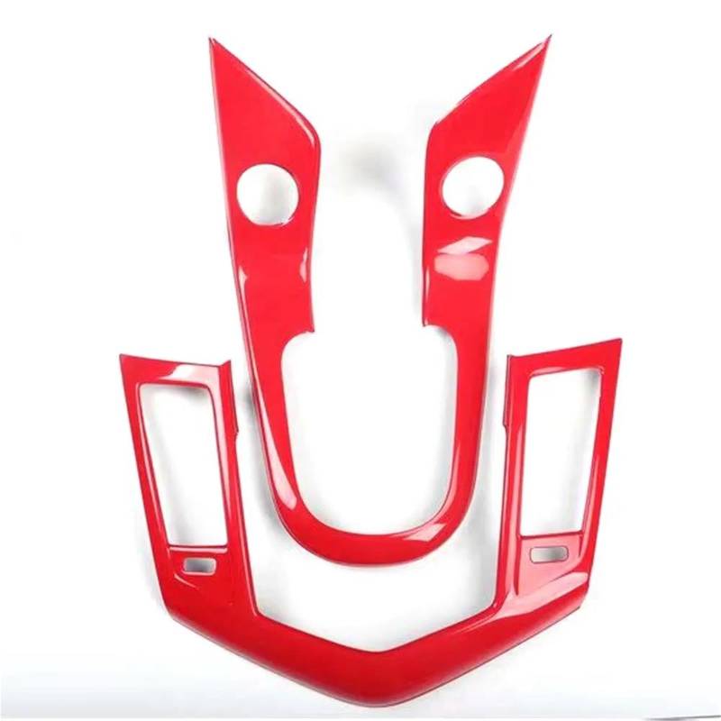 Interieur Dekor 2 Teile/satz Auto Mittelkonsole Rahmen Abdeckung Aufkleber Für Chevy Für Cruze 2009-2013 2015 MT Auto Zubehör Interieur TüRverkleidungen Dekor(Rot) von QFJFBGGH