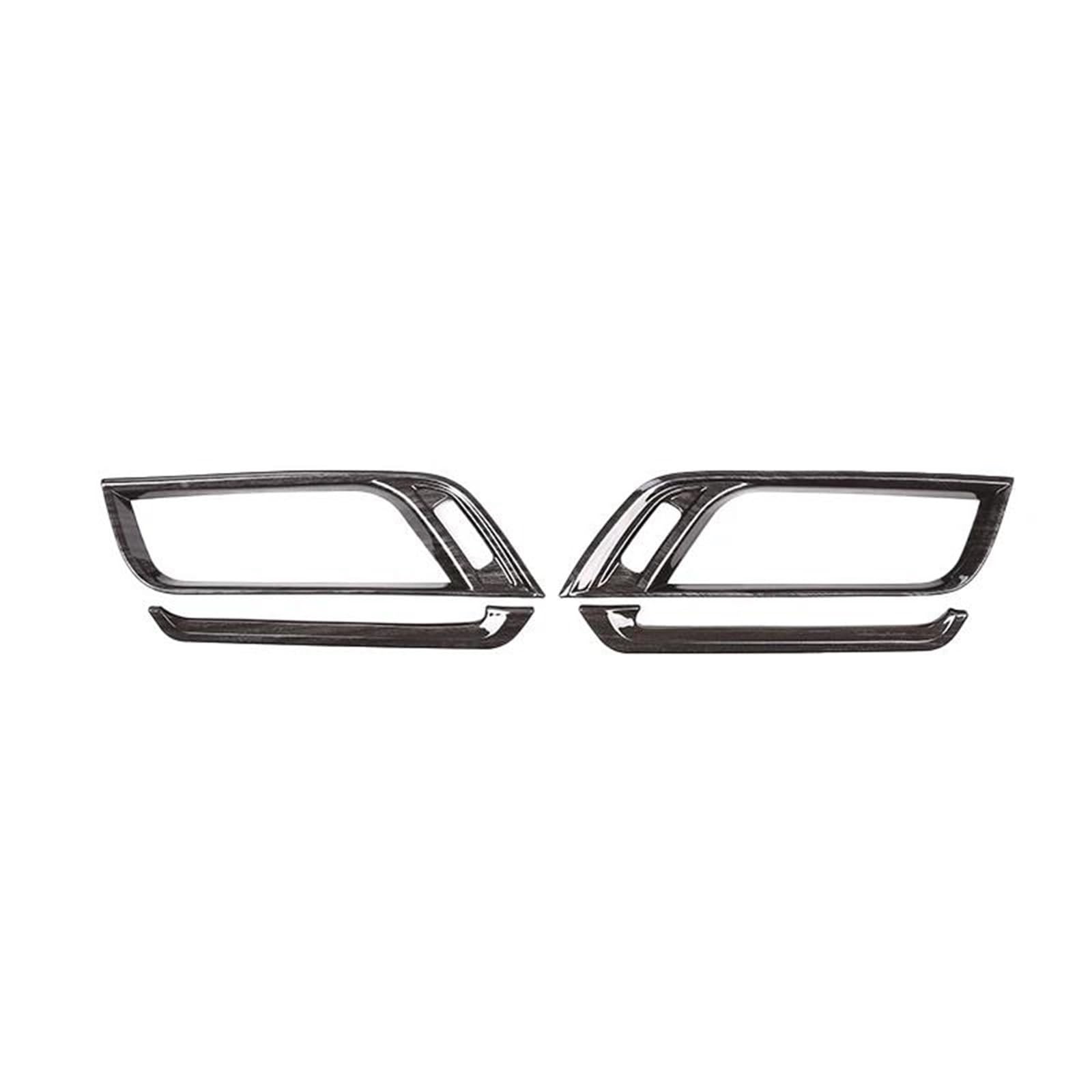 Interieur Dekor 4 Stücke ABS Für X1 F48 X2 F47 2016-2021 Center Console Side Klimaanlage Vents Trim Rahmen Abdeckung Interieur TüRverkleidungen Dekor(Wood grain) von QFJFBGGH