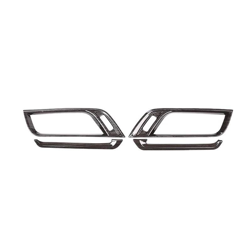 Interieur Dekor 4 Stücke ABS Für X1 F48 X2 F47 2016-2021 Center Console Side Klimaanlage Vents Trim Rahmen Abdeckung Interieur TüRverkleidungen Dekor(Wood grain) von QFJFBGGH