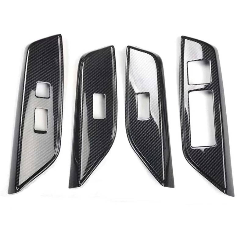 Interieur Dekor 4 Teile/satz Auto Tür Armlehne Fensterheber Schalter Abdeckung Aufkleber Für Lexus Für ES 2018 2019 Auto Trim Interieur TüRverkleidungen Dekor(Carbon Pattern) von QFJFBGGH