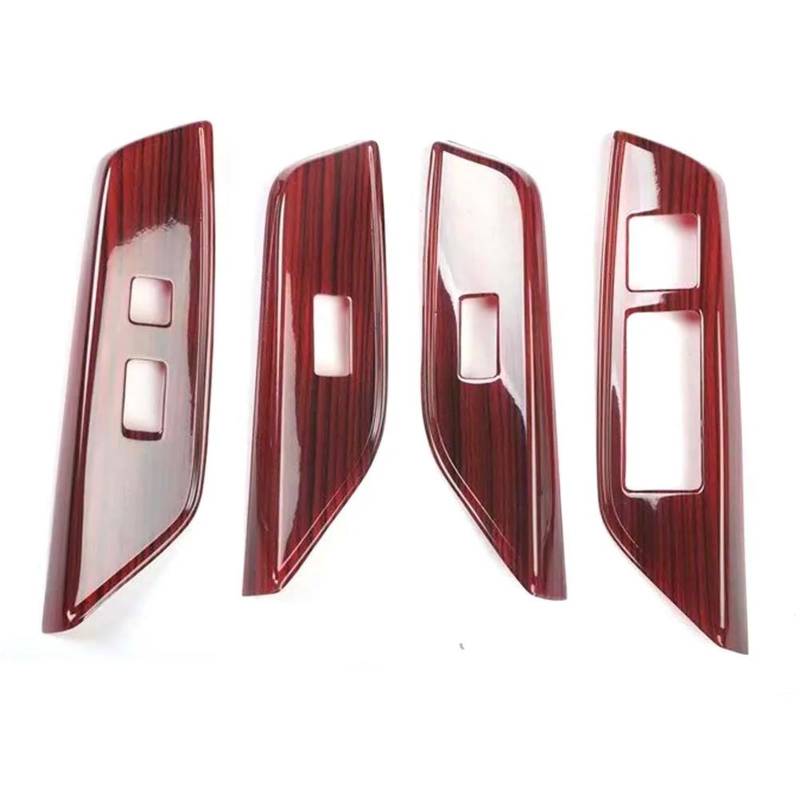Interieur Dekor 4 Teile/satz Auto Tür Armlehne Fensterheber Schalter Abdeckung Aufkleber Für Lexus Für ES 2018 2019 Auto Trim Interieur TüRverkleidungen Dekor(Holz) von QFJFBGGH