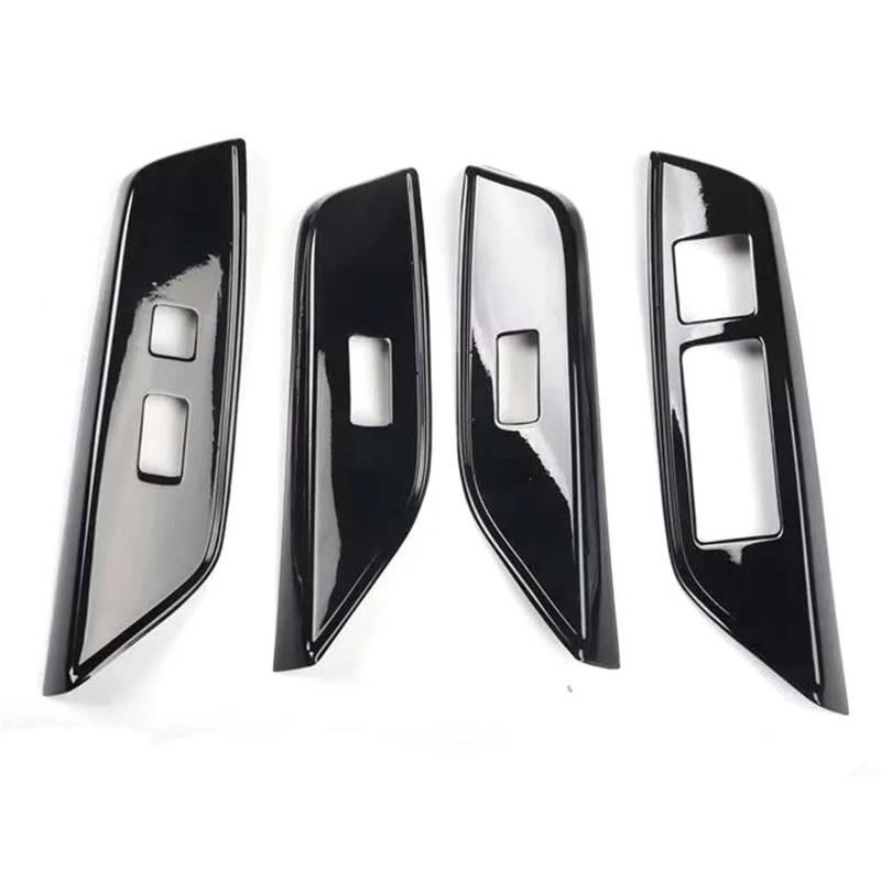 Interieur Dekor 4 Teile/satz Auto Tür Armlehne Fensterheber Schalter Abdeckung Aufkleber Für Lexus Für ES 2018 2019 Auto Trim Interieur TüRverkleidungen Dekor(Piano Black) von QFJFBGGH