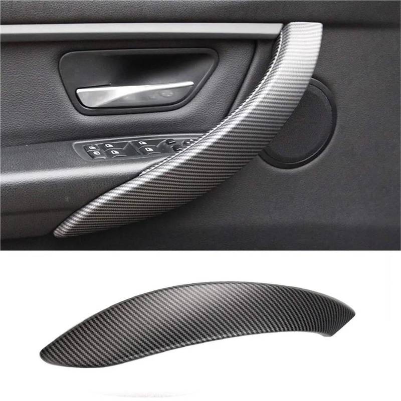 Interieur Dekor 4PCS Auto Innen Tür Panel Griff Inneren Pull Schutzhülle Für 3 Serie Für F30 2012-2015 Interieur TüRverkleidungen Dekor von QFJFBGGH