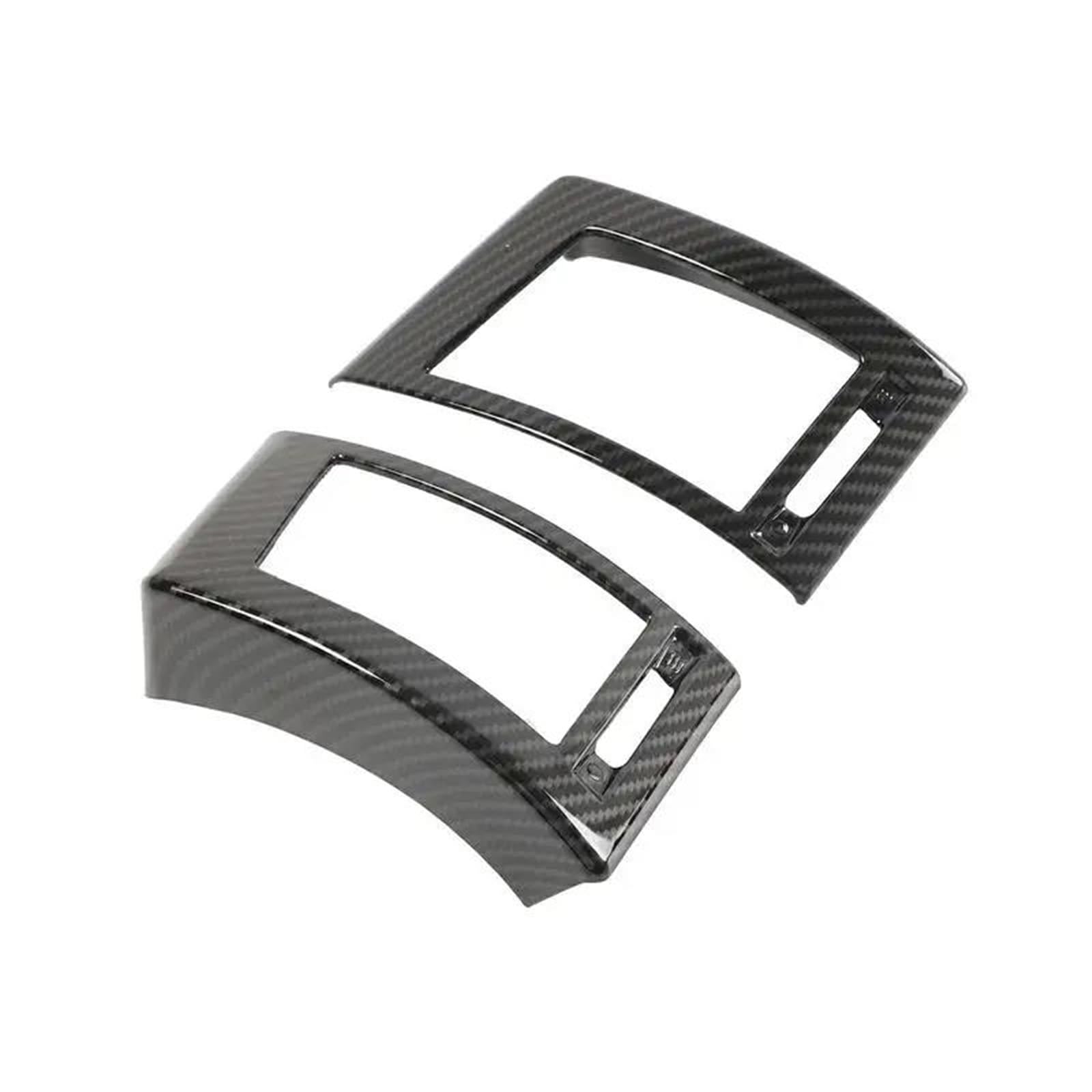 Interieur Dekor ABS-Auto-Armaturenbrett-Seitenklimaanlage-Auslassöffnungsrahmen-Dekorverkleidung Für Jaguar Für F-TYPE 2013-2024 Interieur TüRverkleidungen Dekor(Carbon Pattern) von QFJFBGGH
