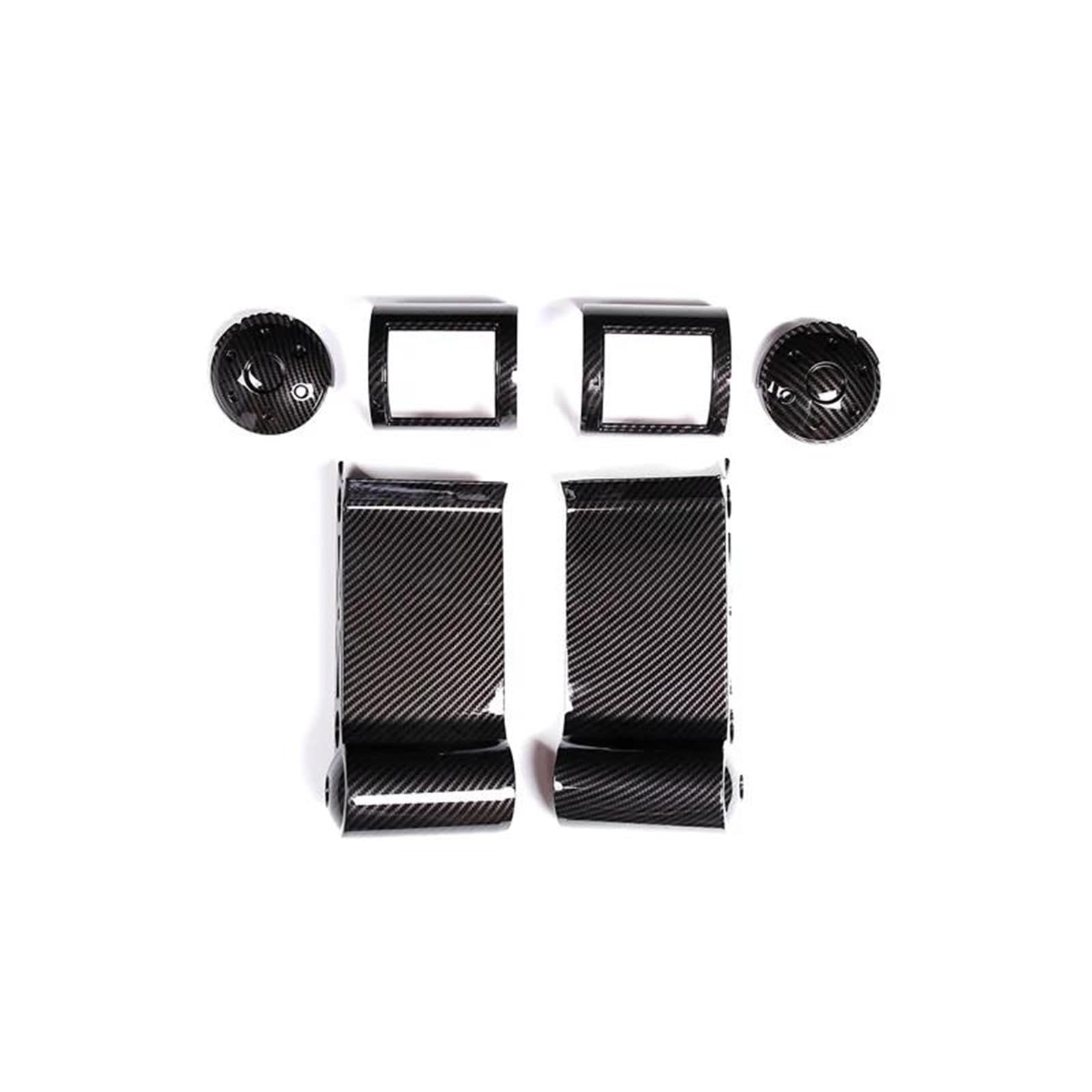 Interieur Dekor ABS-Auto-Armaturenbrett Sowohl Seitenklimaanlage Luftauslassrahmenabdeckung Für Toyota Für FJ Cruiser 2007-2021 Interieur TüRverkleidungen Dekor(Carbon Pattern) von QFJFBGGH