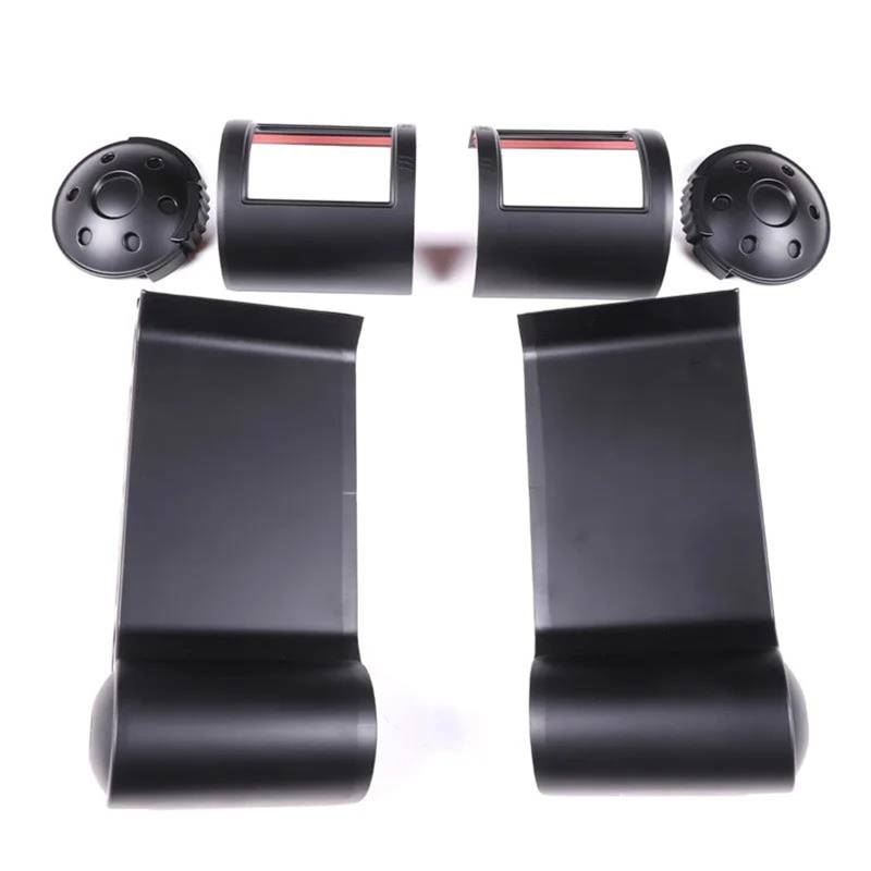 Interieur Dekor ABS-Auto-Armaturenbrett Sowohl Seitenklimaanlage Luftauslassrahmenabdeckung Für Toyota Für FJ Cruiser 2007-2021 Interieur TüRverkleidungen Dekor(Matte Black) von QFJFBGGH