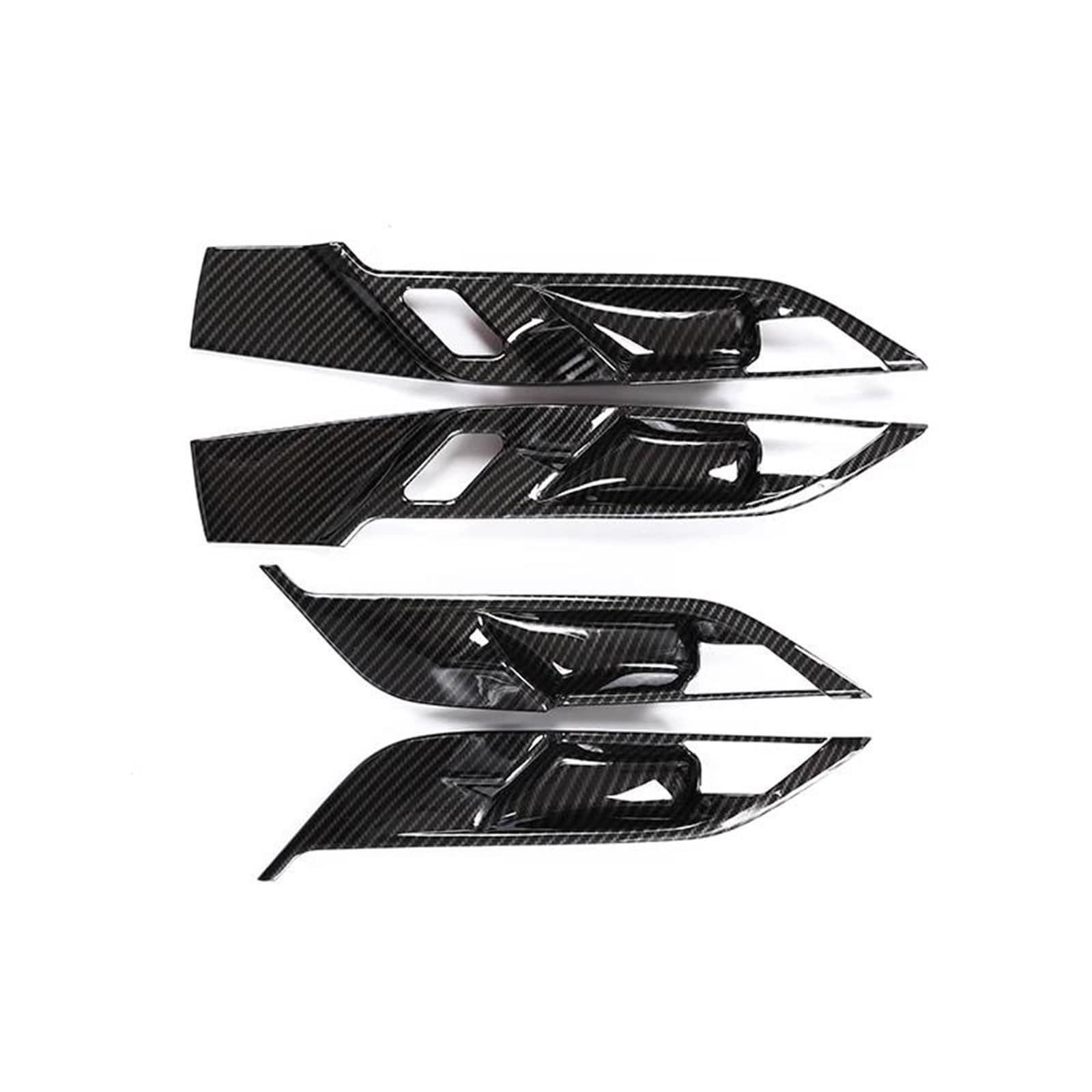 Interieur Dekor ABS Auto Innentürgriff Abdeckung Tür Schüssel Schutz Trim Aufkleber Für X1 F48 X2 F47 2016-2021 Interieur TüRverkleidungen Dekor(Carbon Pattern) von QFJFBGGH