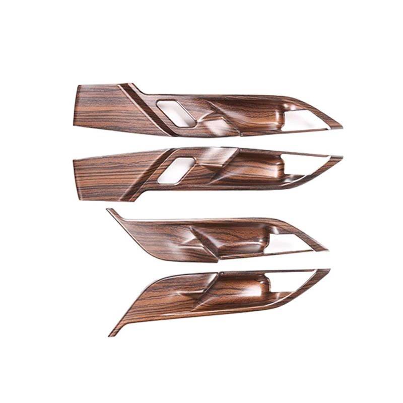 Interieur Dekor ABS Auto Innentürgriff Abdeckung Tür Schüssel Schutz Trim Aufkleber Für X1 F48 X2 F47 2016-2021 Interieur TüRverkleidungen Dekor(Pine Wood Grain) von QFJFBGGH