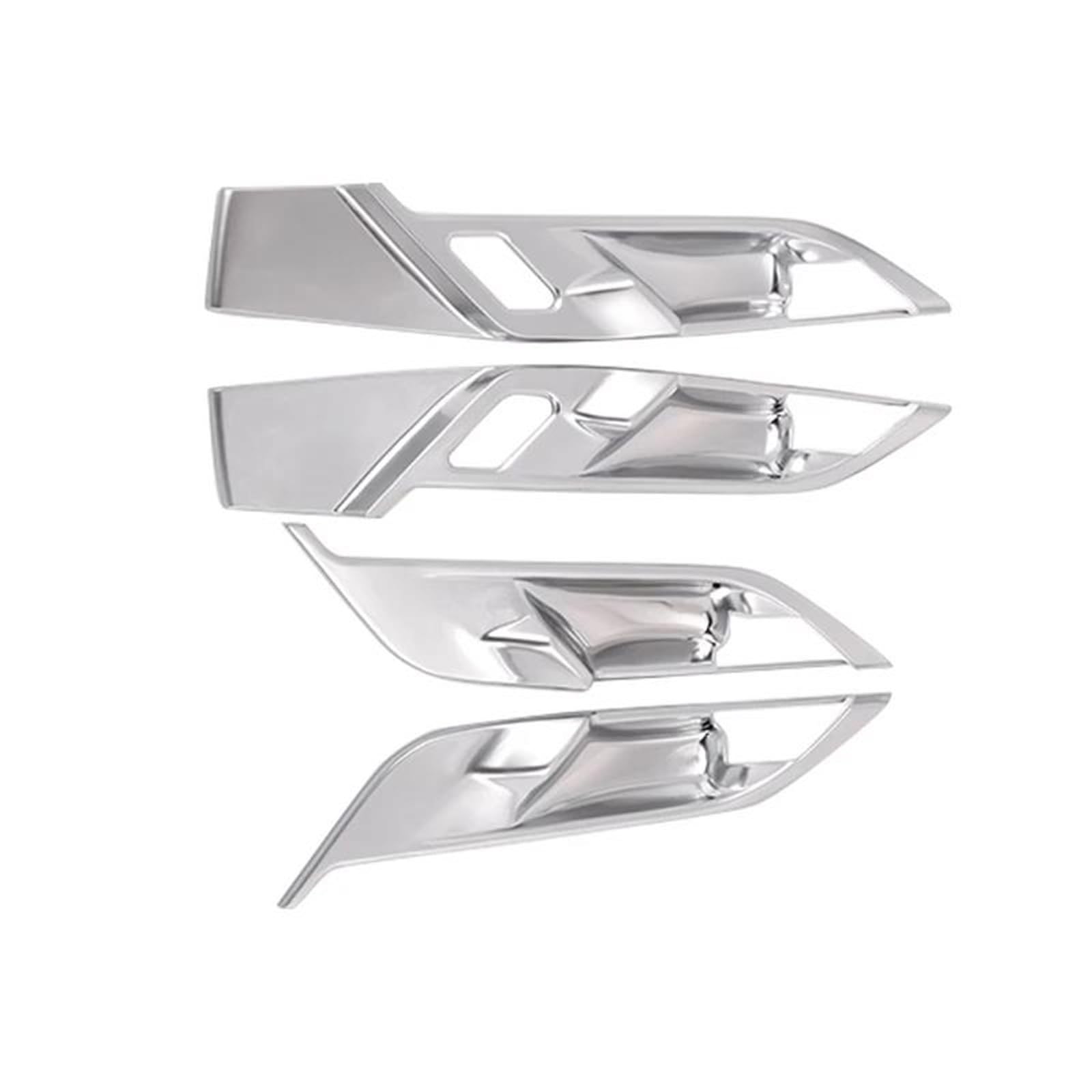 Interieur Dekor ABS Auto Innentürgriff Abdeckung Tür Schüssel Schutz Trim Aufkleber Für X1 F48 X2 F47 2016-2021 Interieur TüRverkleidungen Dekor(Silber) von QFJFBGGH