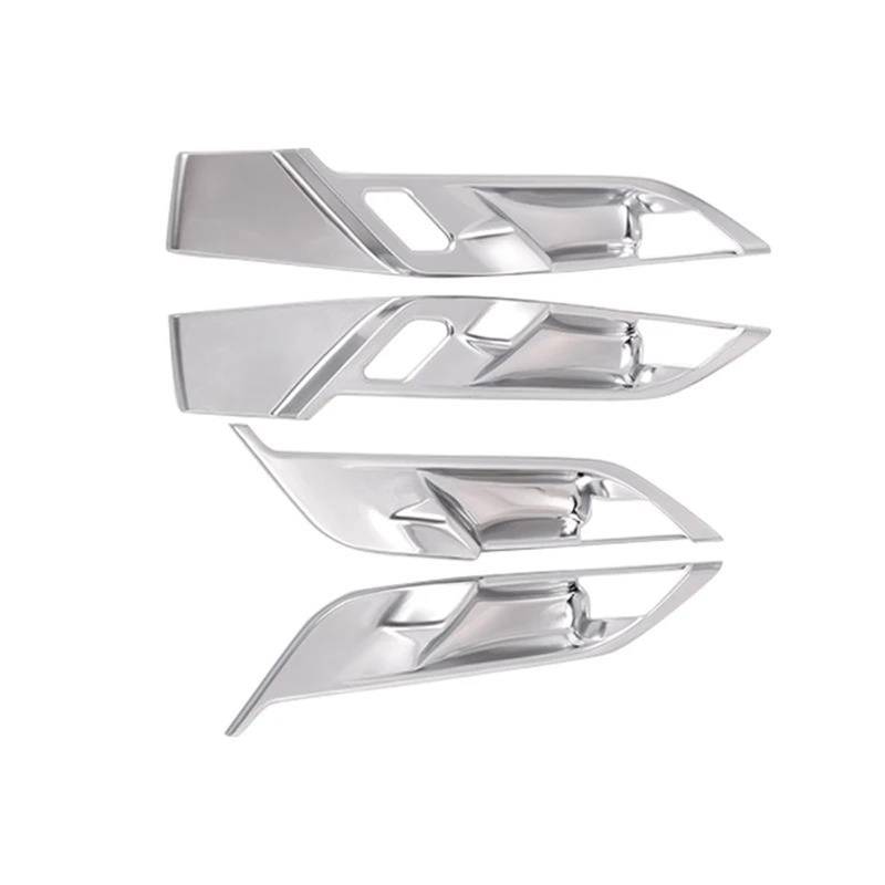 Interieur Dekor ABS Auto Innentürgriff Abdeckung Tür Schüssel Schutz Trim Aufkleber Für X1 F48 X2 F47 2016-2021 Interieur TüRverkleidungen Dekor(Silber) von QFJFBGGH