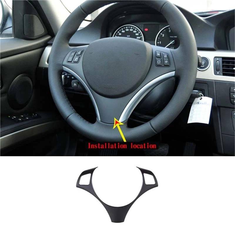 Interieur Dekor ABS Auto Lenkrad Dekoration Abdeckung Trim Rahmen Aufkleber Für 3 Serie Für E90 E92 2005-2012 Interieur TüRverkleidungen Dekor(Style 1) von QFJFBGGH
