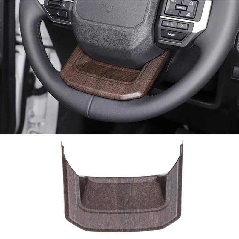 Interieur Dekor ABS Auto Lenkrad Dekoration Abdeckung Trim Rahmen Aufkleber Für Toyota Für Land Für Cruiser Für Prado LC250 Interieur TüRverkleidungen Dekor(Style 2-Oak Wood) von QFJFBGGH
