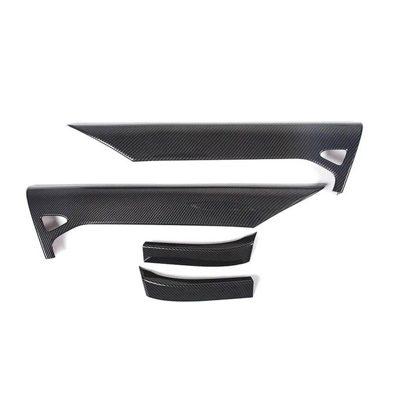 Interieur Dekor ABS Carbon Fiber Rot Für Chevy Für Corvette Für Stingray 2020-2023 Innen Trim Tür Panel Trim Abdeckung Interieur TüRverkleidungen Dekor(Carbon Texture) von QFJFBGGH