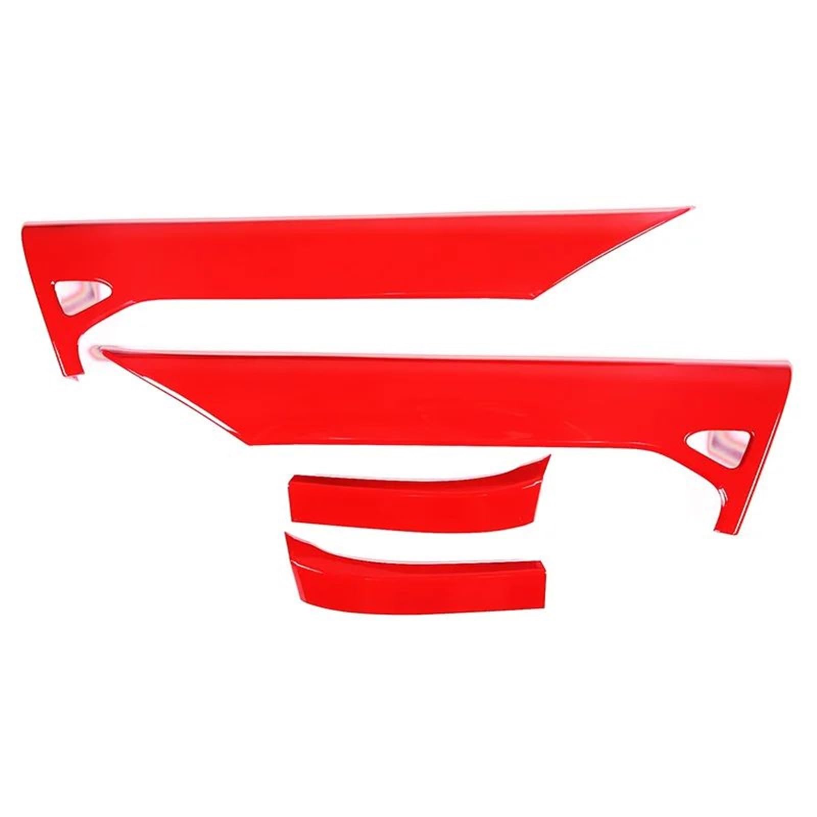 Interieur Dekor ABS Carbon Fiber Rot Für Chevy Für Corvette Für Stingray 2020-2023 Innen Trim Tür Panel Trim Abdeckung Interieur TüRverkleidungen Dekor(Rot) von QFJFBGGH