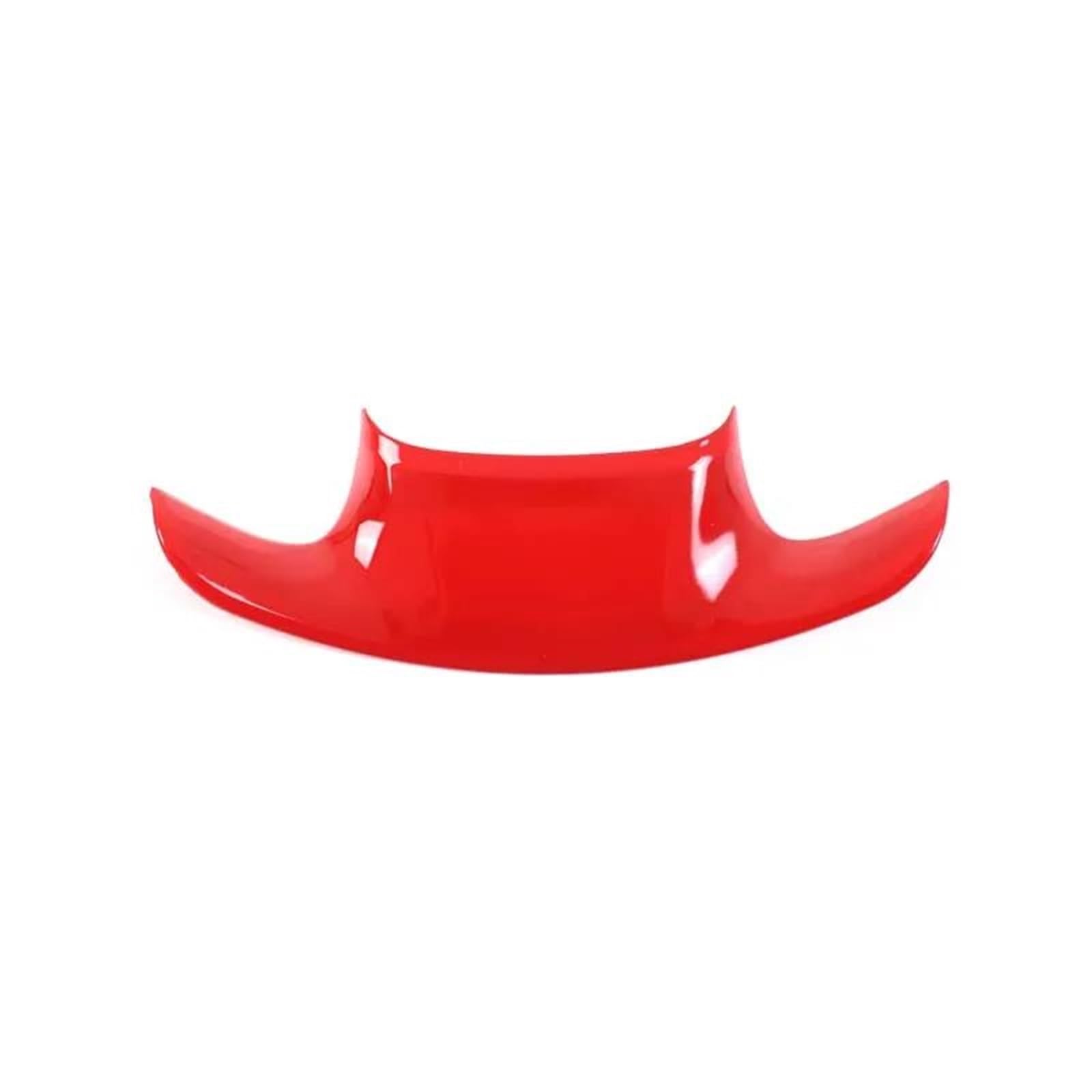 Interieur Dekor ABS-Carbonfaser-Muster Lenkrad Unterteil Abdeckung Trim Aufkleber Für Chevy Für Corvette C7 2014-2019 Interieur TüRverkleidungen Dekor(Rot) von QFJFBGGH