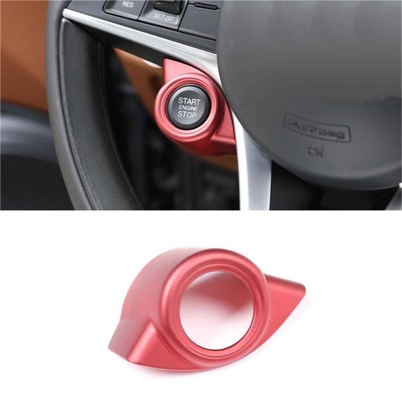 Interieur Dekor ABS-Carbonfaser-Stil Auto-Lenkradabdeckung Für Alfa Für Romeo Für Giulia Für Stelvio 2017-2019 Interieur TüRverkleidungen Dekor(Style C-1 pcs) von QFJFBGGH