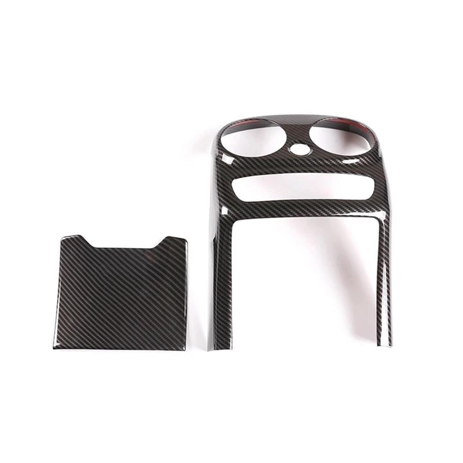 Interieur Dekor ABS Chrom Auto Hinten Klimaanlage Outlet Vent Abdeckung Trim Aufkleber Für Benz Für C Klasse Für W205 2019-2020 Interieur TüRverkleidungen Dekor(Style D) von QFJFBGGH