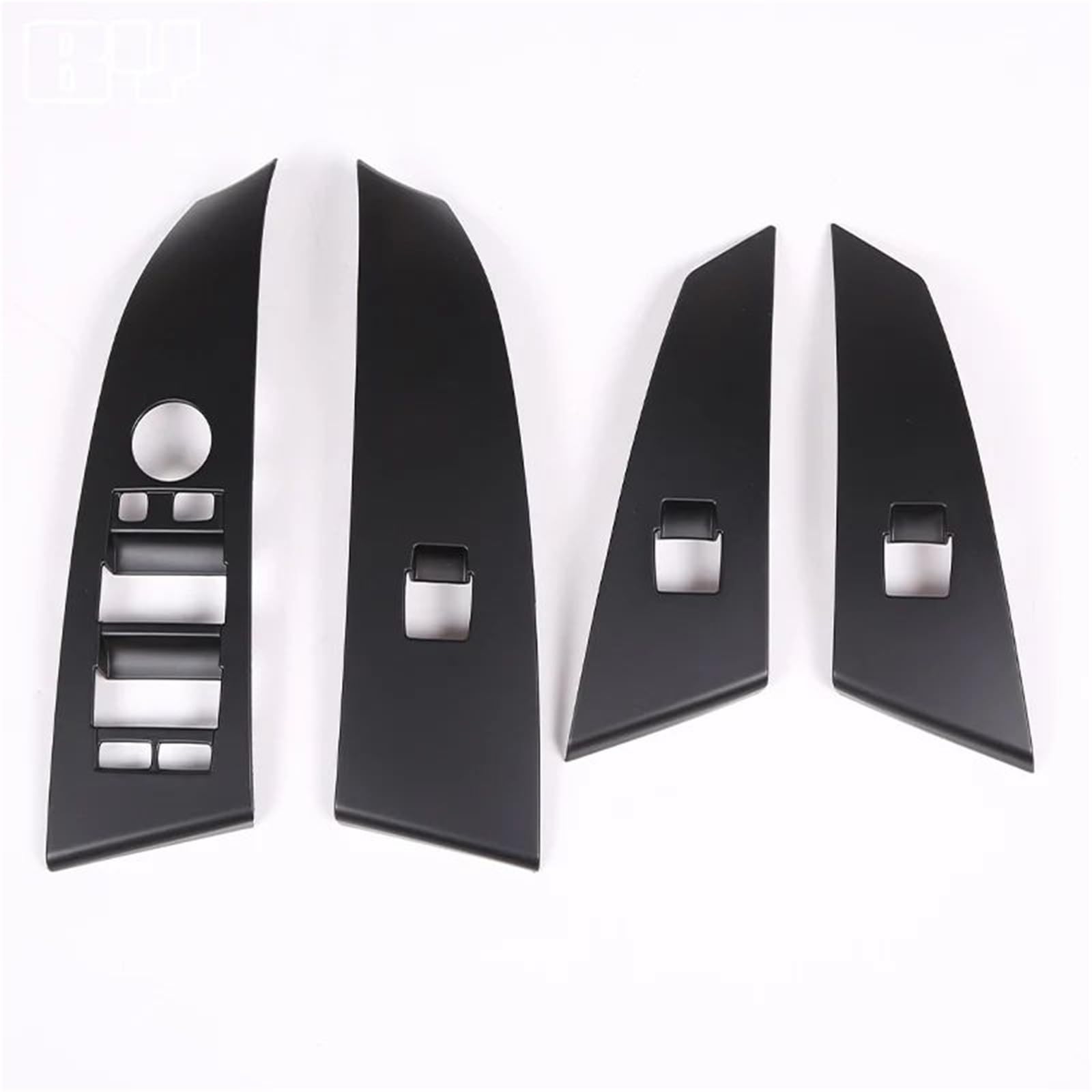 Interieur Dekor ABS Fensterheber-Taste Schalter Panel Abdeckung Rahmen Trim Für 5 Serie Für E60 2004-2006 LHD Innen Interieur TüRverkleidungen Dekor(Matte Black) von QFJFBGGH
