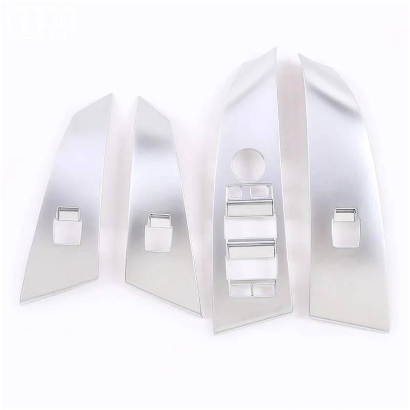 Interieur Dekor ABS Fensterheber-Taste Schalter Panel Abdeckung Rahmen Trim Für 5 Serie Für E60 2004-2006 LHD Innen Interieur TüRverkleidungen Dekor(Silber) von QFJFBGGH