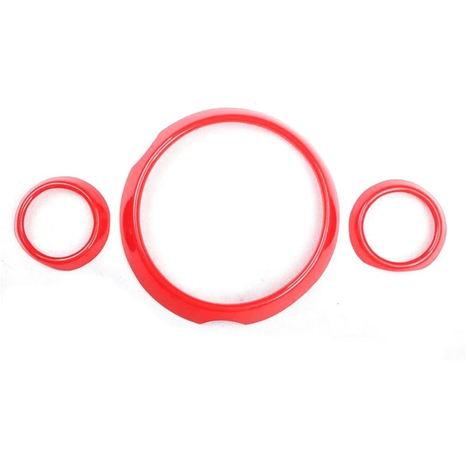 Interieur Dekor ABS Für MINI Für Countryman Für R60 2013-2016 Zentrale Armaturenbrett-Entlüftungsringverkleidung Innenformteil Interieur TüRverkleidungen Dekor(Rot) von QFJFBGGH