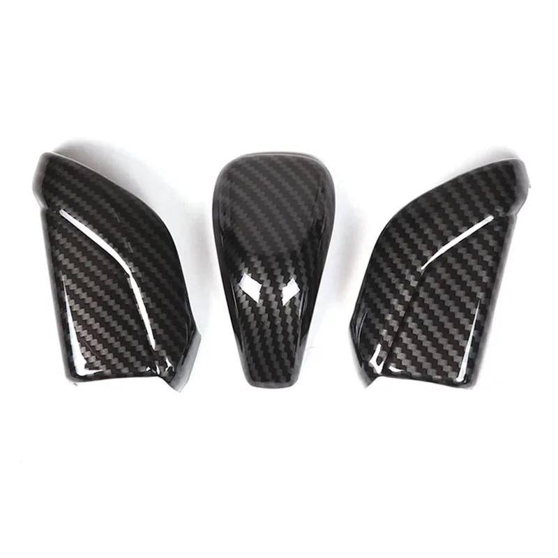 Interieur Dekor ABS Schalthebel Griff Rahmen Abdeckung Aufkleber Für Subaru Für WRX 2022-2024 Auto Schaltknauf Kopf Aufkleber Interieur TüRverkleidungen Dekor(Carbon Texture) von QFJFBGGH