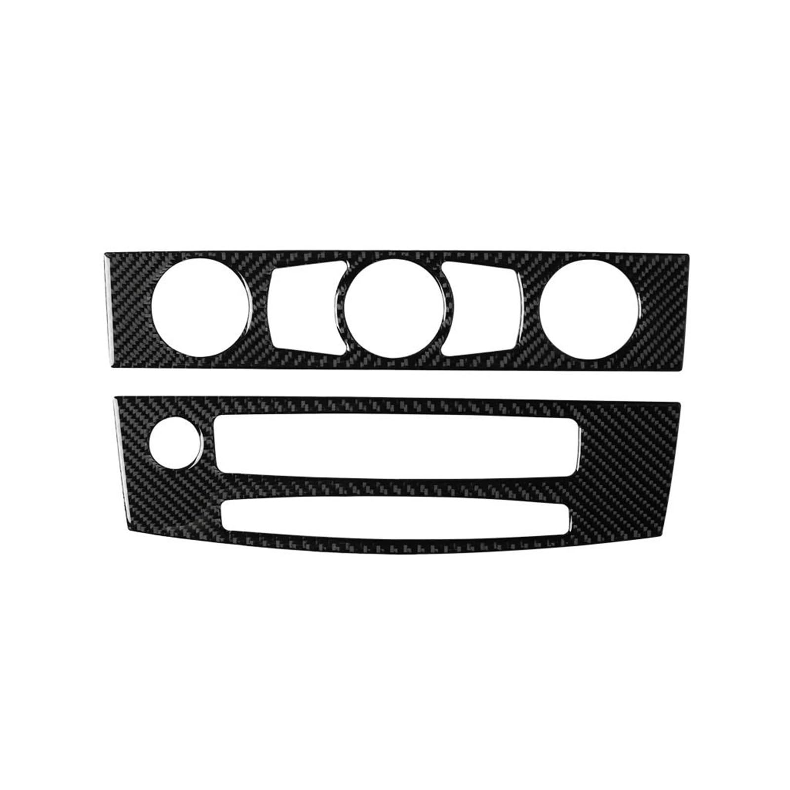 Interieur Dekor Auto-CD-Panel-Trimm-Mittelkonsolen-Abdeckungs-Aufkleber-Trimm-Abdeckung Für E60 Für 5er 2008-2010 Innenraum Interieur TüRverkleidungen Dekor(Style B) von QFJFBGGH