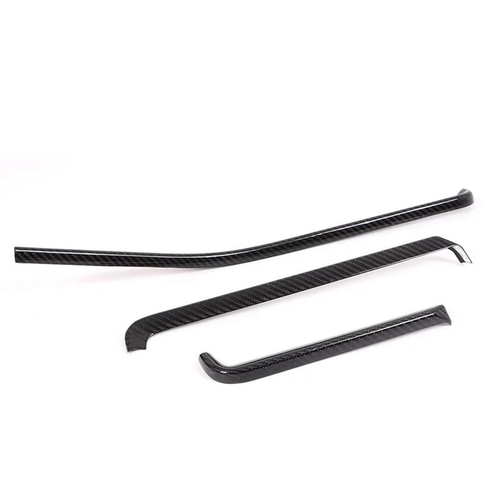 Interieur Dekor Auto Center Console Dashboard Trim Streifen 3 Stücke Für Chevy Für Corvette C8 Z51 Für Stingray Coupe 2020-2022 Interieur TüRverkleidungen Dekor(Black Carbon) von QFJFBGGH