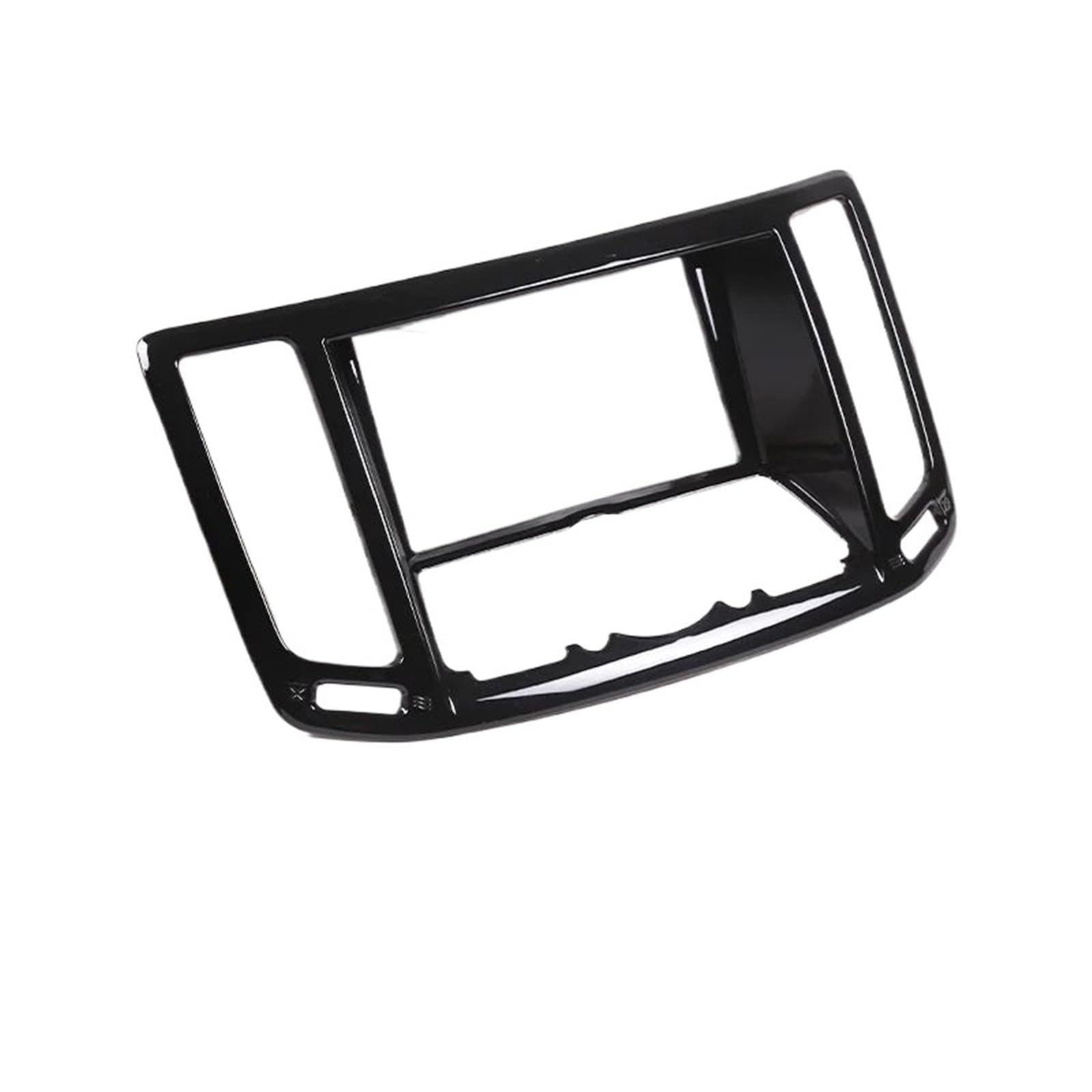 Interieur Dekor Auto Center Dashboard Air Vent Navigation Rahmen Trim Aufkleber Für Infiniti Für G25 G37 2010-2013 Interieur TüRverkleidungen Dekor(Schwarz) von QFJFBGGH