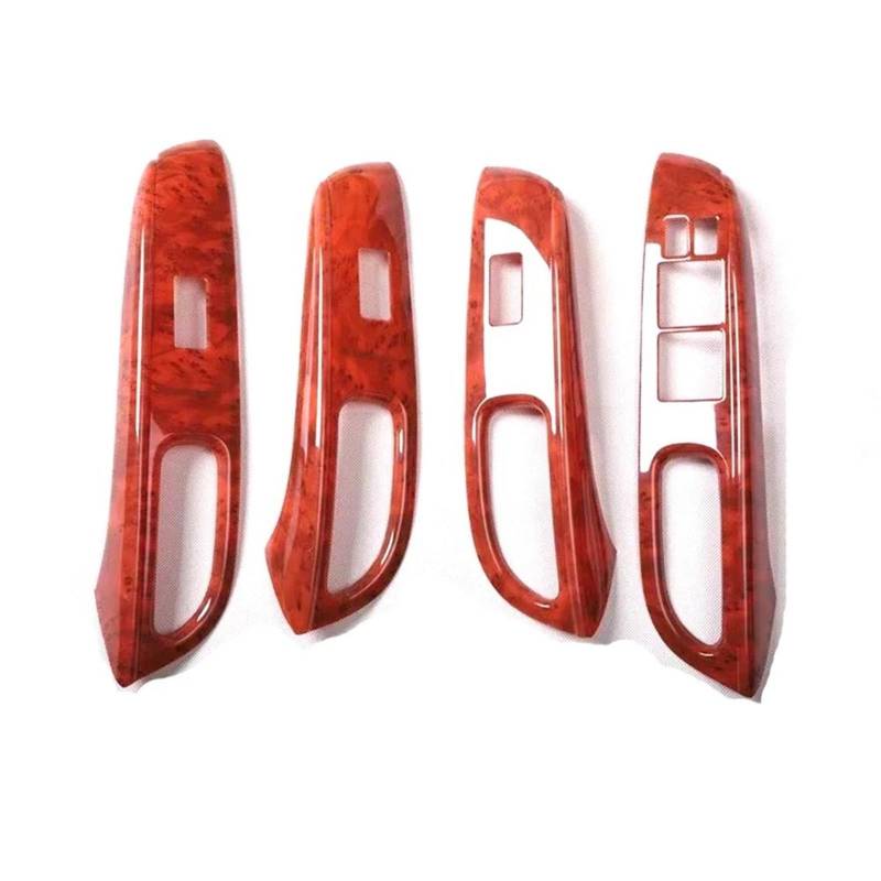 Interieur Dekor Auto Fensterheber Schalter Panel Abdeckung ABS Aufkleber Für Nissan Für Sunny 2014-2016 LHD RHD Innen 4 Stücke Interieur TüRverkleidungen Dekor(Agate LHD) von QFJFBGGH