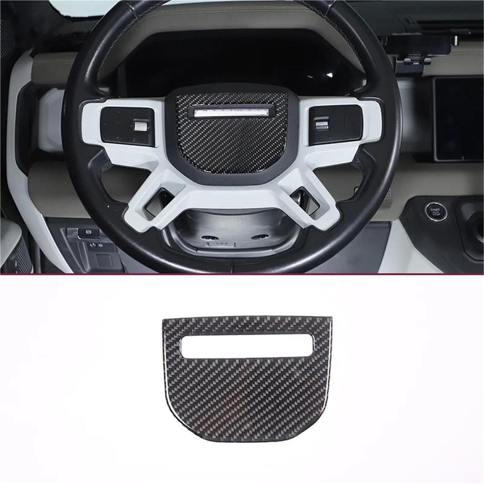 Interieur Dekor Auto-Innenraum-Lenkrad-Trimm-Abdeckungsaufkleber Für Land Für Rover Für Defender 90 110 2020-2024 Interieur TüRverkleidungen Dekor Interieur Dekor Auto-Innenraum-Lenkrad-Trimm-Abdeckungsaufkleber Für Land Für Rover Für Defender 90 110 2020-2024 Interieur TüRverkleidungen Dekor von QFJFBGGH