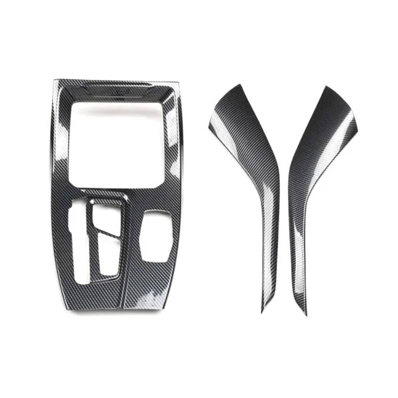 Interieur Dekor Auto-Schalthebelrahmen-Trimmseitendekoration ABS-Aufkleber Für X3 X4 2018-2021 LHD-Innenraum Interieur TüRverkleidungen Dekor(Carbon Pattern) von QFJFBGGH