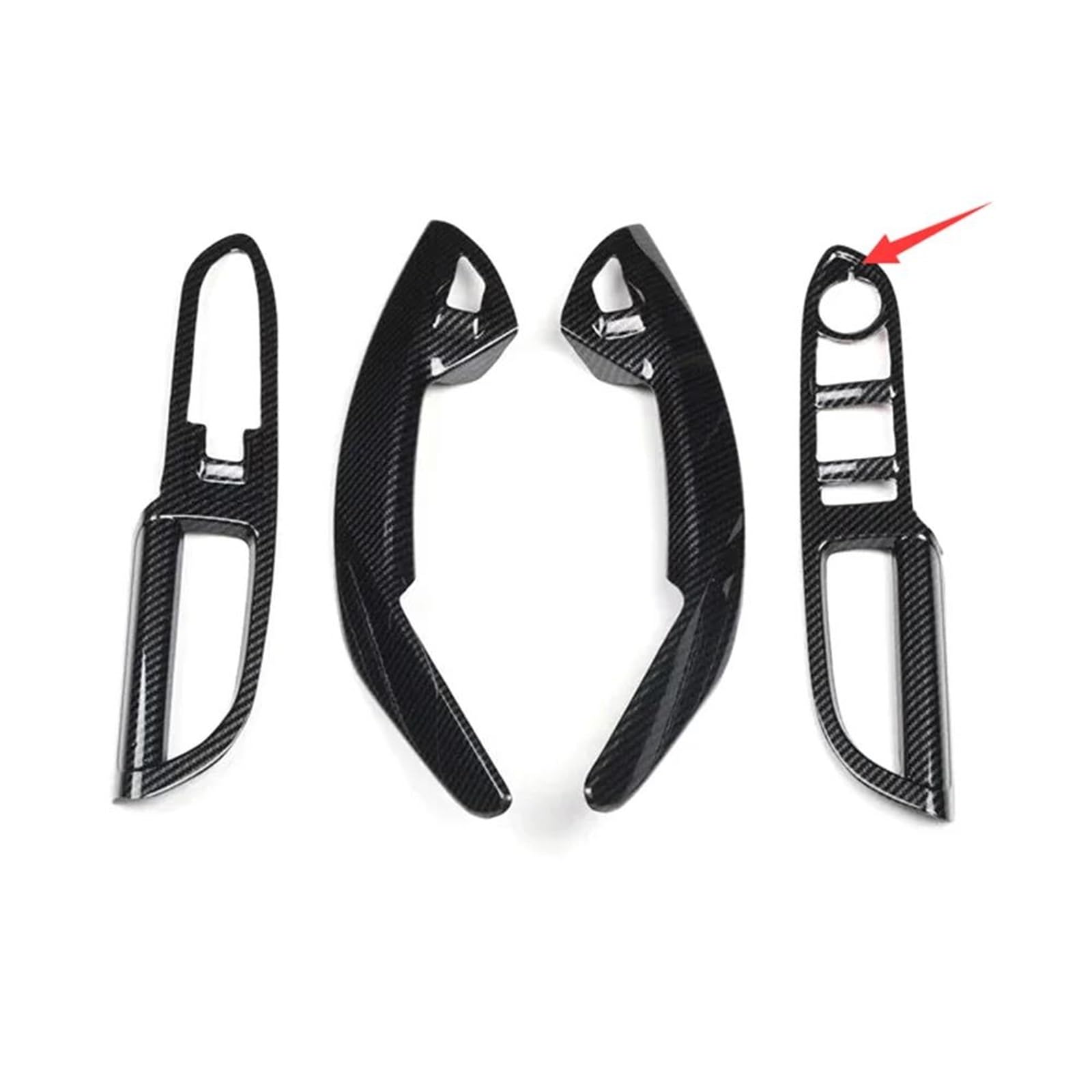 Interieur Dekor Autozubehör Für Ford Für Escape 2013-2015 LHD Lenkrad Air Vent Trim Türgriff Gangschaltung Interieur TüRverkleidungen Dekor(Style 8) von QFJFBGGH