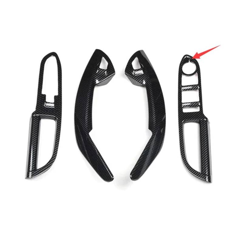 Interieur Dekor Autozubehör Für Ford Für Escape 2013-2015 LHD Lenkrad Air Vent Trim Türgriff Gangschaltung Interieur TüRverkleidungen Dekor(Style 8) von QFJFBGGH