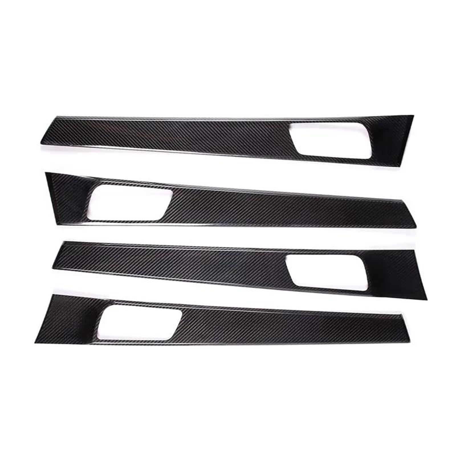 Interieur Dekor Carbon Fiber Auto Innen Tür Griff Panel Rahmen Abdeckung Trim Aufkleber Für Panamera 971 2017-2023 Interieur TüRverkleidungen Dekor(Carbon Pattern) von QFJFBGGH