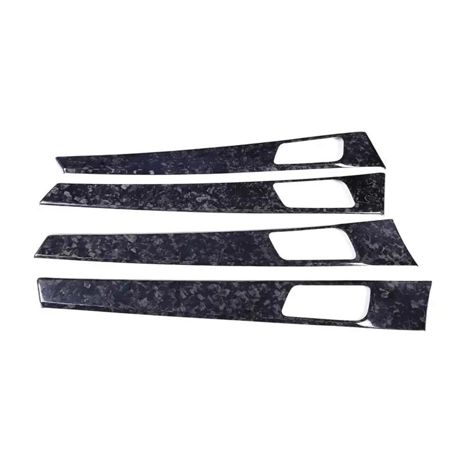 Interieur Dekor Carbon Fiber Auto Innen Tür Griff Panel Rahmen Abdeckung Trim Aufkleber Für Panamera 971 2017-2023 Interieur TüRverkleidungen Dekor(Forging Pattern) von QFJFBGGH