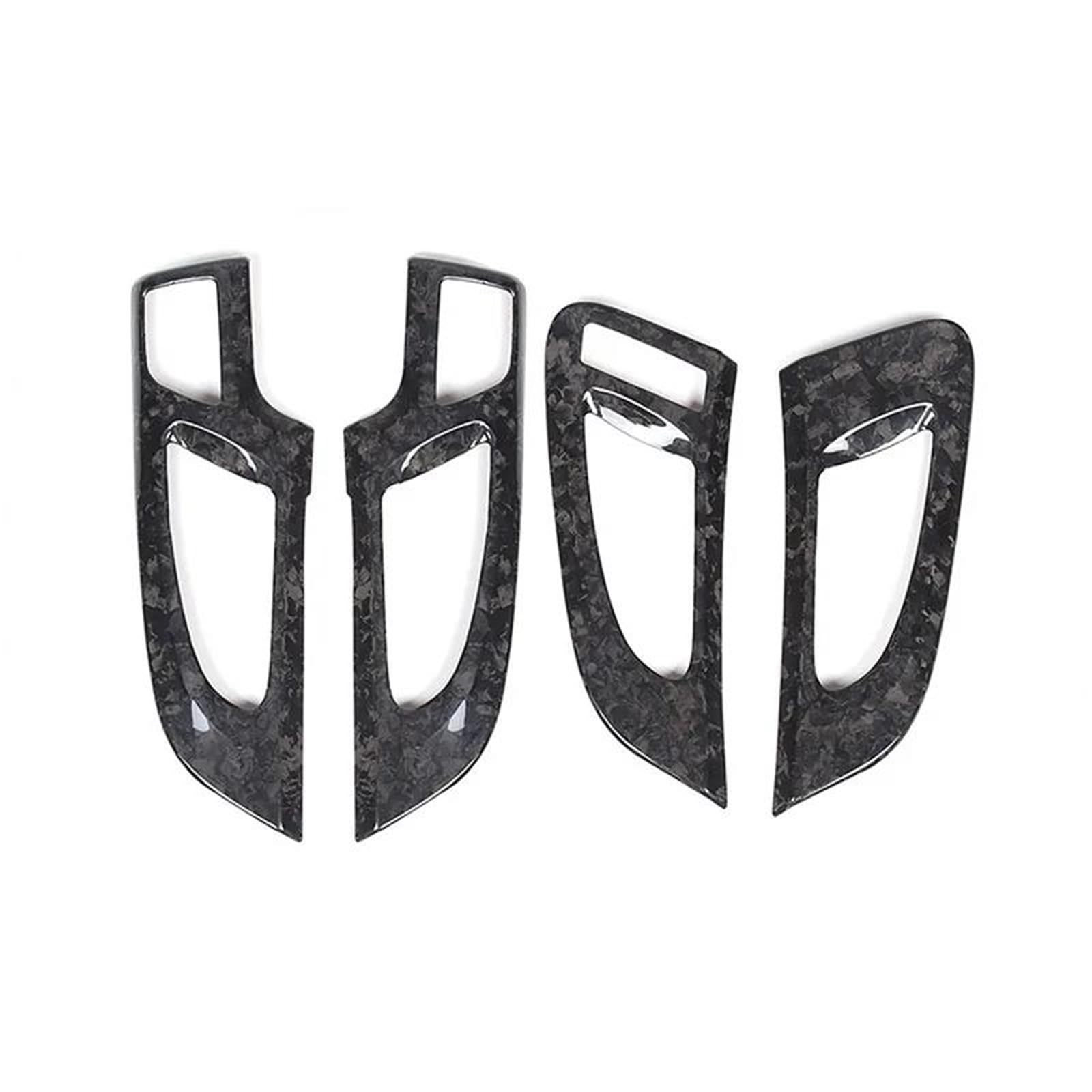 Interieur Dekor Carbon Fiber Auto Innen Tür Griff Rahmen Abdeckung Dekoration Aufkleber Trim Für Cayenne 2011-2017 Innen Interieur TüRverkleidungen Dekor(Style A-Forging) von QFJFBGGH