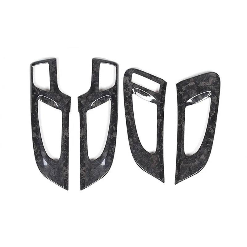 Interieur Dekor Carbon Fiber Auto Innen Tür Griff Rahmen Abdeckung Dekoration Aufkleber Trim Für Cayenne 2011-2017 Innen Interieur TüRverkleidungen Dekor(Style A-Forging) von QFJFBGGH